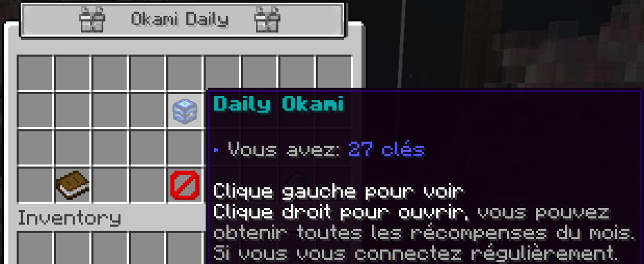 Daily récompenses 1