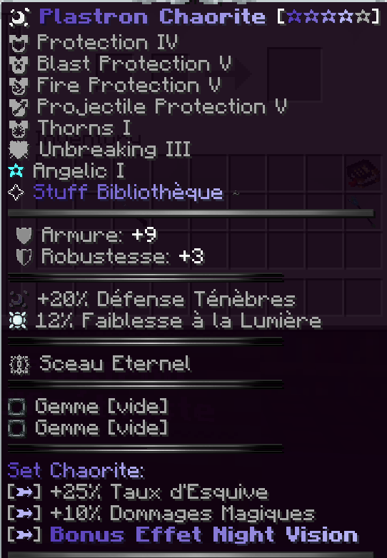 Plastron Chaorite